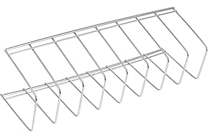 ROMISBABA Stainless Steel Single Layer Plate Rack and Pot Lid Organizer Kitchen Bowl Holder Simple Draining Rack for Small Ca