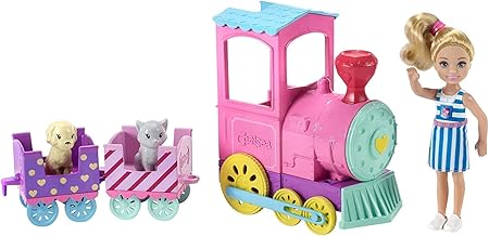 Amazon バービー クラブ チェルシー ドール チューチュートレイン プレイセット Barbie Club Chelsea Doll And Choo Choo Train Playset 並行輸入品 人形 ドール おもちゃ