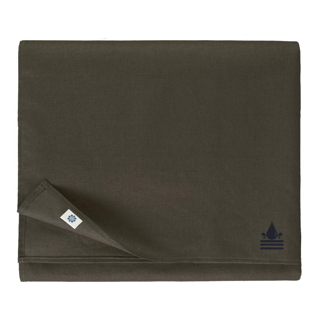 Linen & Cotton Tablecloth Waterproof Adele -100% Linen, Black (147 x 300 cm) Water Stain Dirt Resistant Long Table Linen Cloth Cover Oilcloth Easy Care Anti Slip for Home Garden Outdoor Summer Party