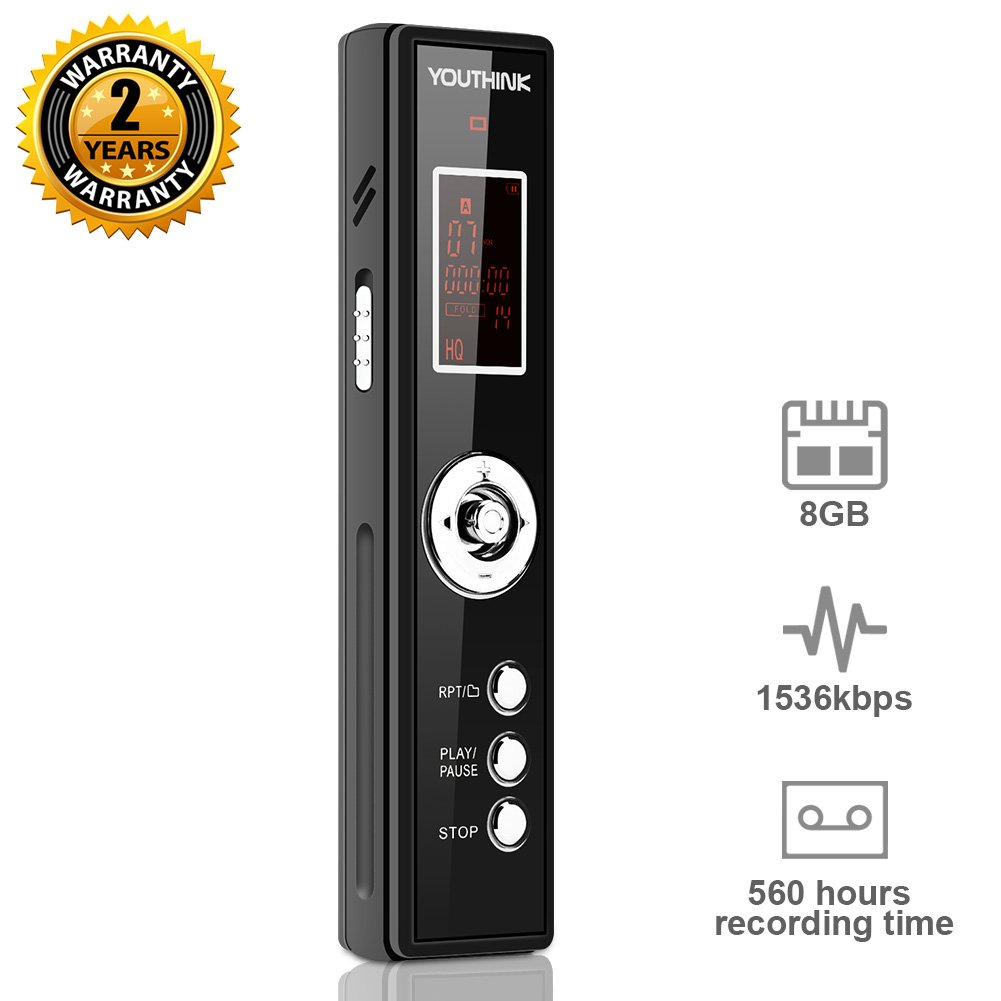 Digital Voice Recorder with 8GB Flash Memory, Voice: Amazon.co.uk:  Electronics