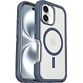 OtterBox iPhone 16 Phone Case Defender Series XT (Clear & Blue) Military-Grade Drop Protection, MagSafe, Shockproof Protective Phone Cover, Slim Fit with Raised Bezel, Non-Retail Packaging