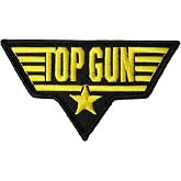 EagleEmblems PM0246 PM0246 Patch-USN,TOP Gun,Gold (4.25'')