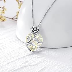 OCJ April Birthstone Necklace 925 Sterling Silver
