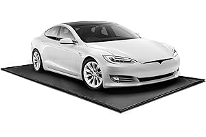 QwayHome Garage Floor Mat 7'9" x 16', Garage Floor Defender Containment Mat for All Seasons, Heavy Duty Non-Slip Protection f