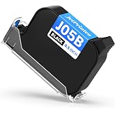 0.5 Inch Fast Dry Black Ink Cartridge for JC01 Handheld Inkjet Printer | Use on Plastic Wood Carton Cable Metal Fabric Glass