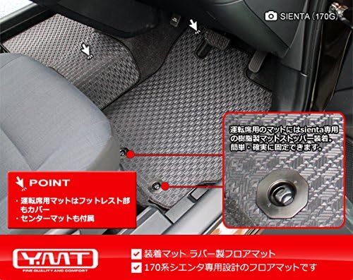 新型 シエンタ ホーム 家電 カメラ 170系 ラバー製フロアマット ラゲッジマット ステップマット 車 バイク Ymtフロアマット