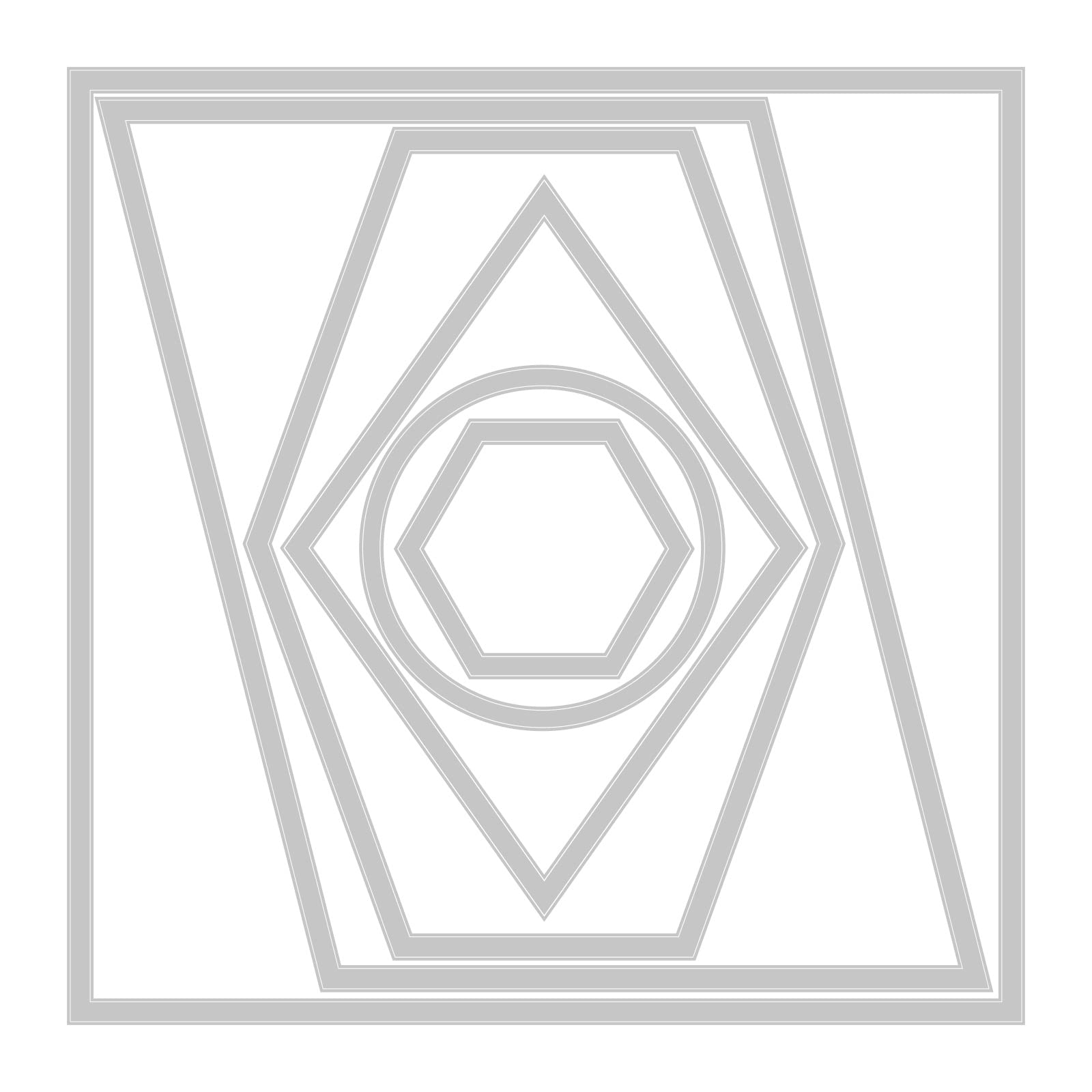 Sizzix Thinlits Set 6PK Shaped Frames by Jess Slack | 666128 | Metal Cutting Die for Cardmaking, Scrapbooking, Papercraft, One Size