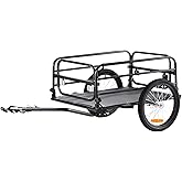 VEVOR Bike Cargo Trailer, 88/100/130/160 lbs Load Capacity, Heavy-Duty Bicycle Wagon Cart, Foldable Compact Storage with Universal Hitch
