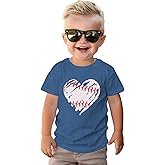 SOFEON Baseball Shirt for Toddler Boy Girl Funny Graphic Baseball Lover T-Shirt Game Day Shirts Summer Short Sleeve Tee Tops