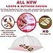 Premium Food Tent Covers Net Umbrellas with FREE PICNIC TABLECLOTH (4 Pack) for Outdoors Screen Pop Up Mesh Protectors For Bugs Parties BBQs Picnics Reusable Collapsible and Portable