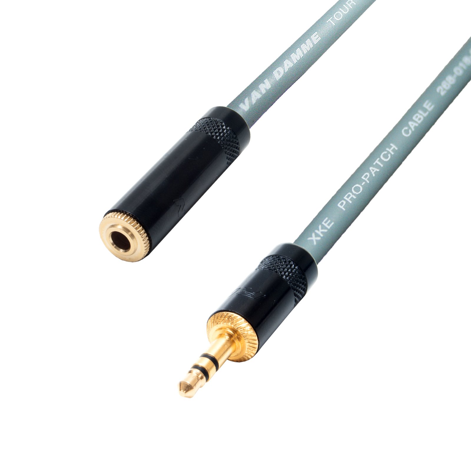 Headphone Extension Cable 3.5 mm Stereo Mini Jack to Female Lead 1 m 3 m 5 m 10 m (25 cm, Grey)