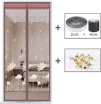 QVIVI Sommer Anti-Moskito Magnet Fliegengitter Tür, Leise ...