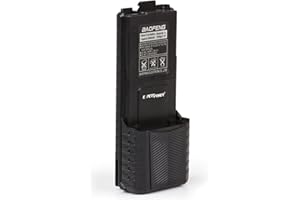 ExpertPower Baofeng UV-5R Extended True Capacity Battery (Model: BL-5L, 3800 mAh, Black) DM-5R