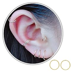 Small Cartilage Earring, Tiny Helix Hoops, Thin