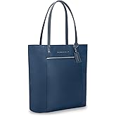 Briggs &amp; Riley Vertical Tote Bag for Women &amp; Men - Nylon Tote Bag for Weekend Travel &amp; Work, Carry On Handbag, Smooth Zipper Closure, Fits 15" Laptop - Rhapsody Collection, Navy