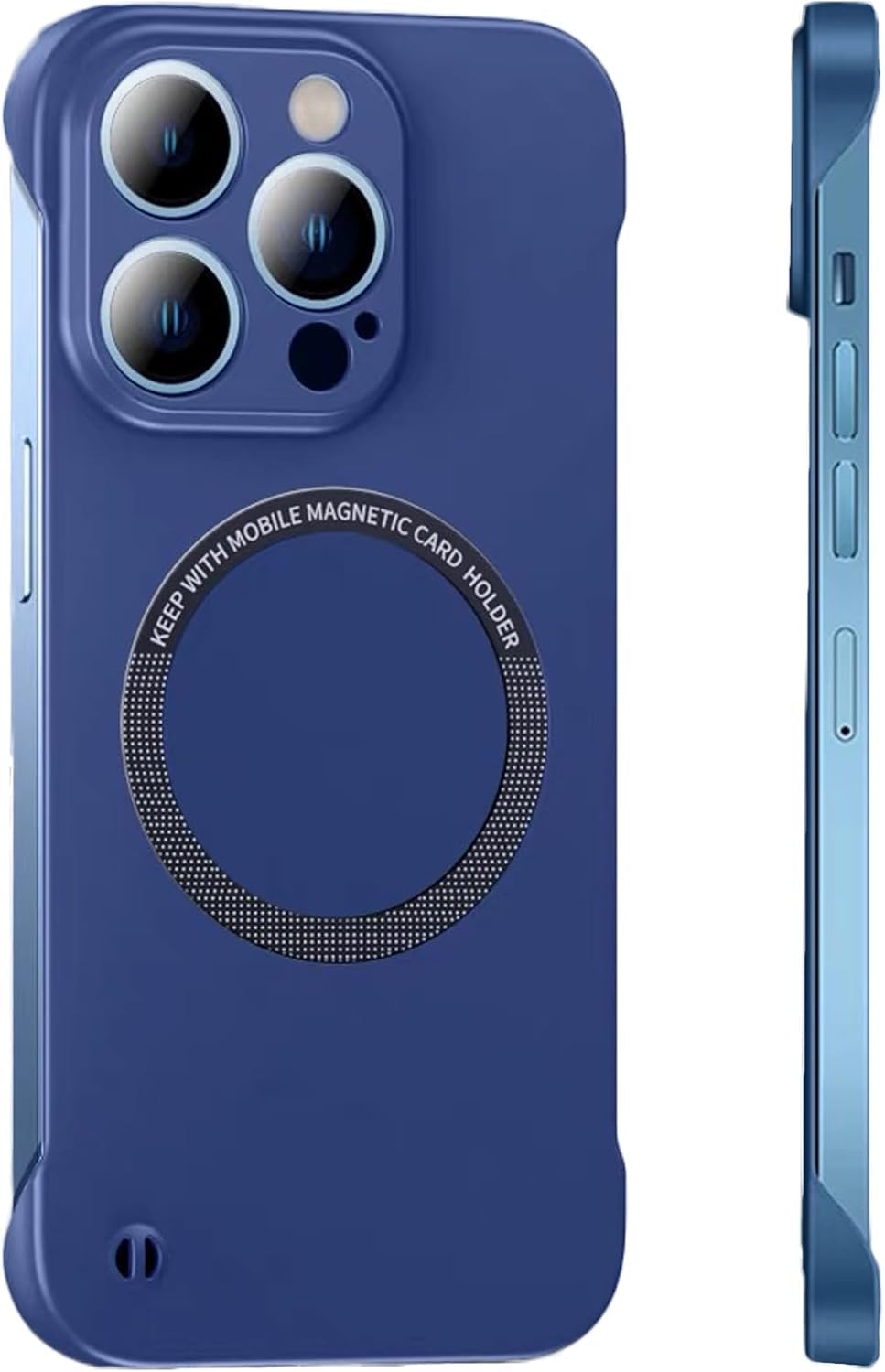 FAOMSEBS for iPhone 16 Pro Max Case MagSafe (Bare Metal Feel) [Rapid Heat Dissipation] [Strong Magnetic] Slim Borderless Case for iPhone 16 Pro Max Phone Case, MagSafe Case Thin Sturdy Cover 6.9''