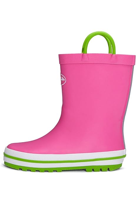 Amoji Girl Glitter Light Up Rain Boots 