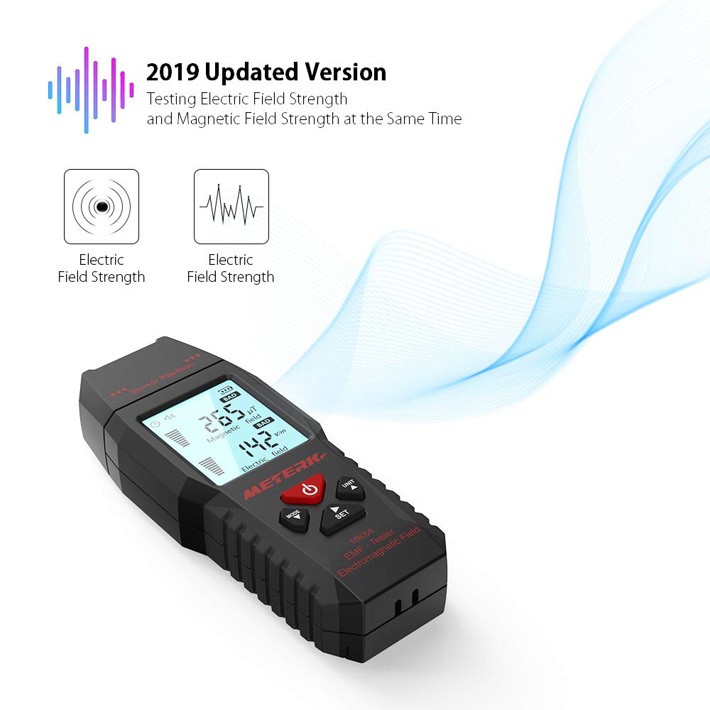 Amazon.com: Meterk EMF Medidor de campo eléctrico y campo ...