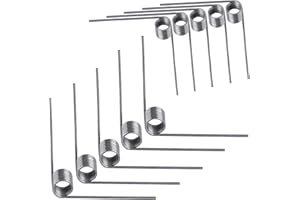 Qrity 10 PCS Stainless Steel Spring, Mechanical Torsion Spring, 0.5mm Wire Diameter, 5mm OD, 120° Deflection Torsional Spring for Tools Maintenance