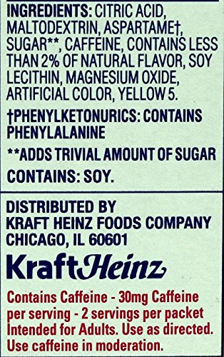 CRYSTAL LIGHT ON THE GO CITRUS WITH CAFFEINE DRINK MIX, 10-PACKET BOX
