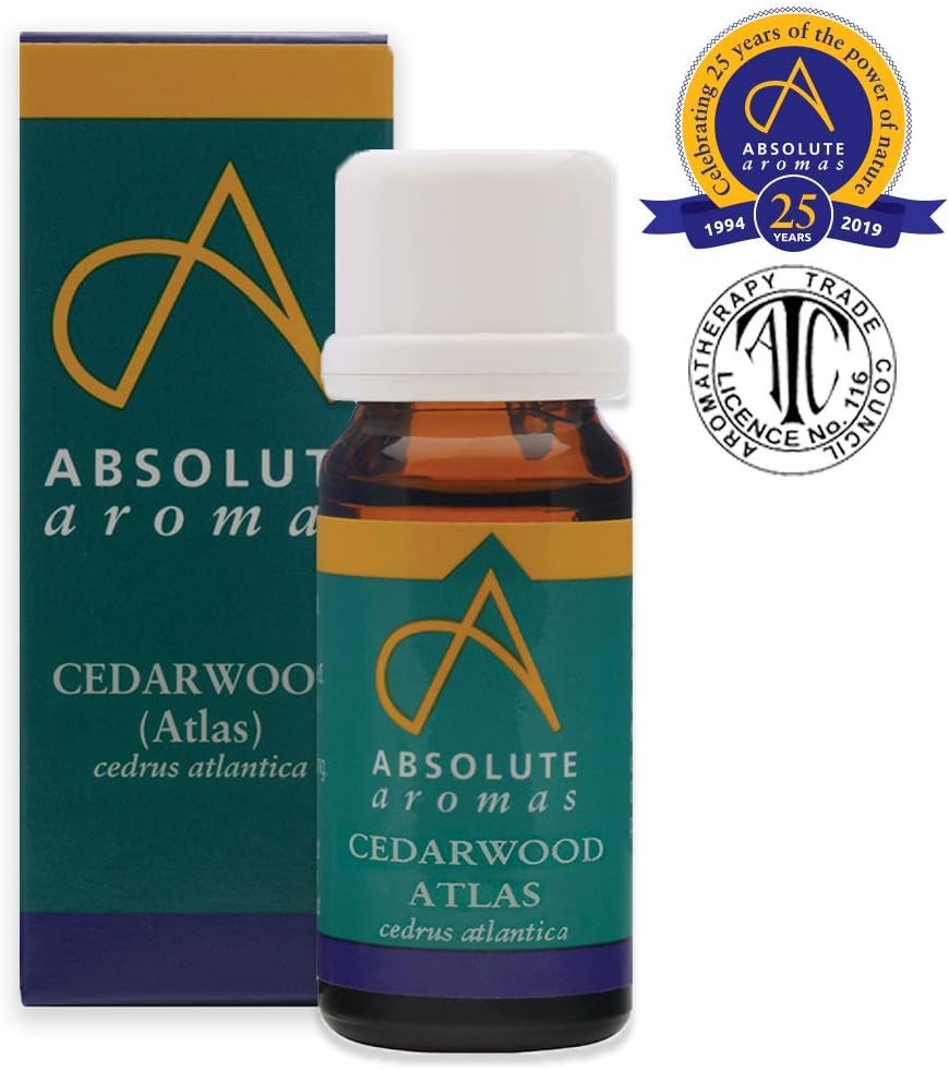 Absolute Aromas Cedarwood Essential Oil 10ml Pure, Natural, Undiluted