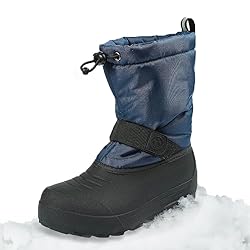 Northside unisex child Frosty Snow Boot, Navy, 7