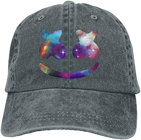 David Flores Marshmello Adult Cotton Washed Denim Leisure Hat Adjustable Asphalt