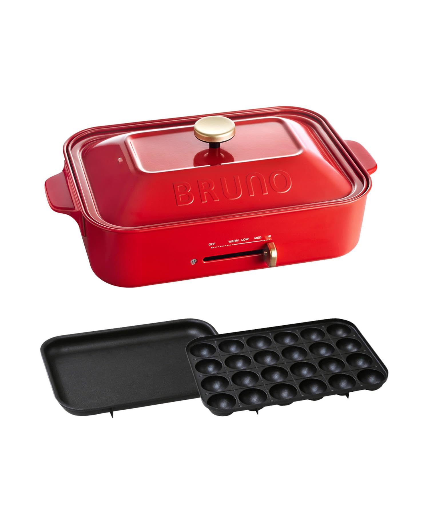 BRUNO コンパクトホットプレート レッド BOE021-RD商品画像
