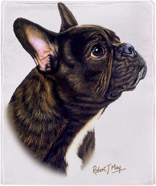french bulldog throw blanket