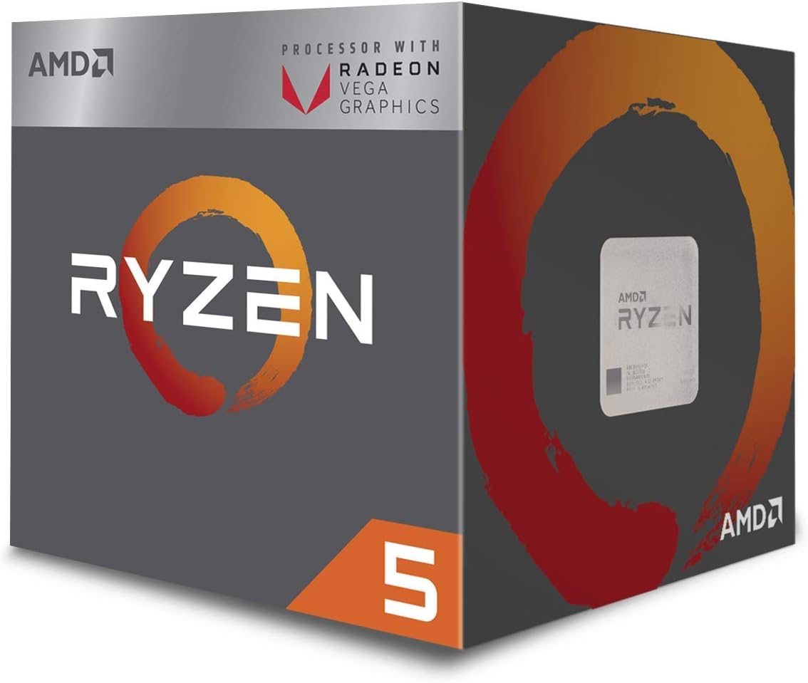 Amazon.com: Procesador AMD Ryzen 5 2400G con gráficos Radeon RX Vega 11 -  YD2400C5FBBOX (renovado): Computers \u0026 Accessories