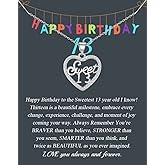 BNQL Sweet 13 Gifts for Necklace Happy Sweet 13 Birthday Gifts 13 Year Old Necklace Birthday Jewelry for Daughter