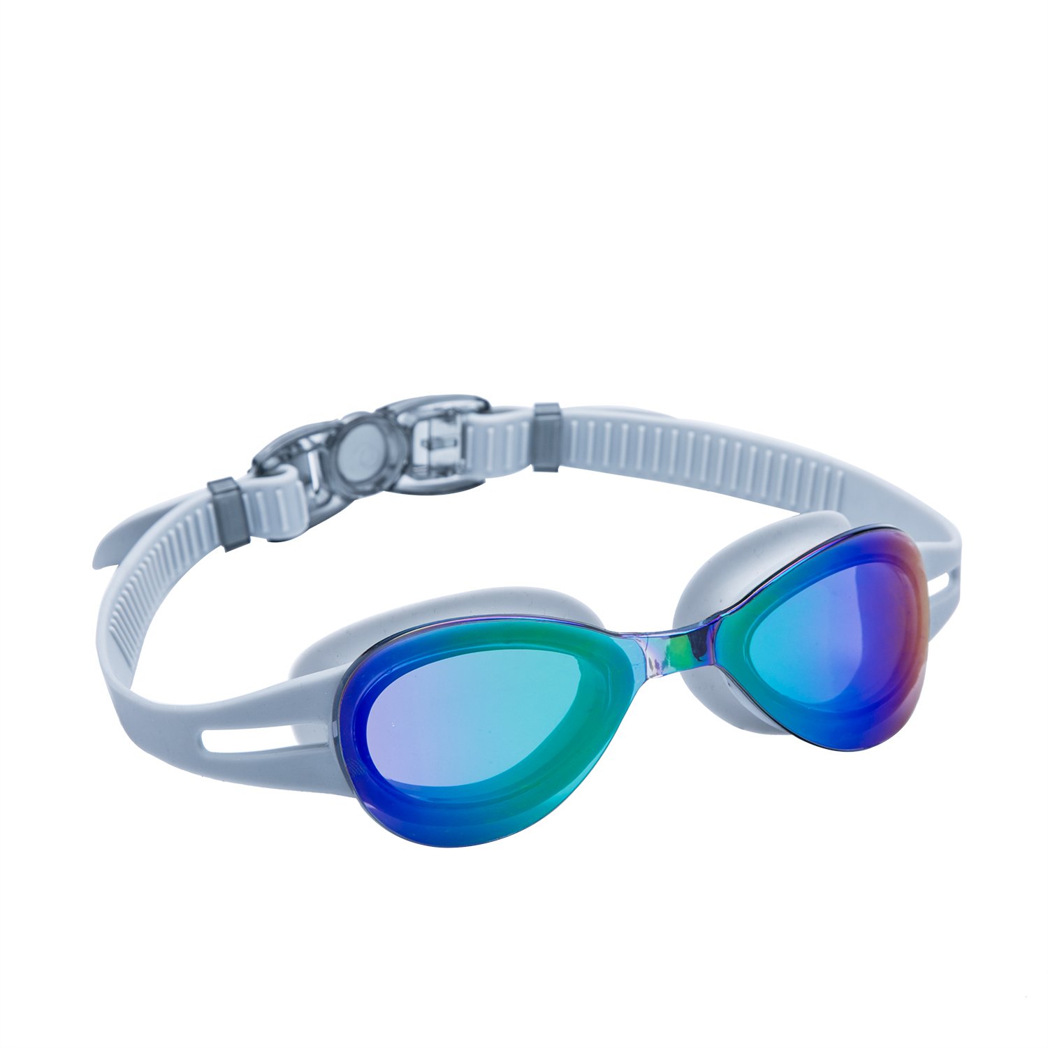 ROTERDON Swim Goggles, Anti Fog UV Protection No Leaking Swimming Goggles for Men Women Adult Youth Kids (Grey 700)