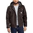 Carhartt Men's Relaxed Fit Washed Duck Sherpa-Lined Utility Jacket