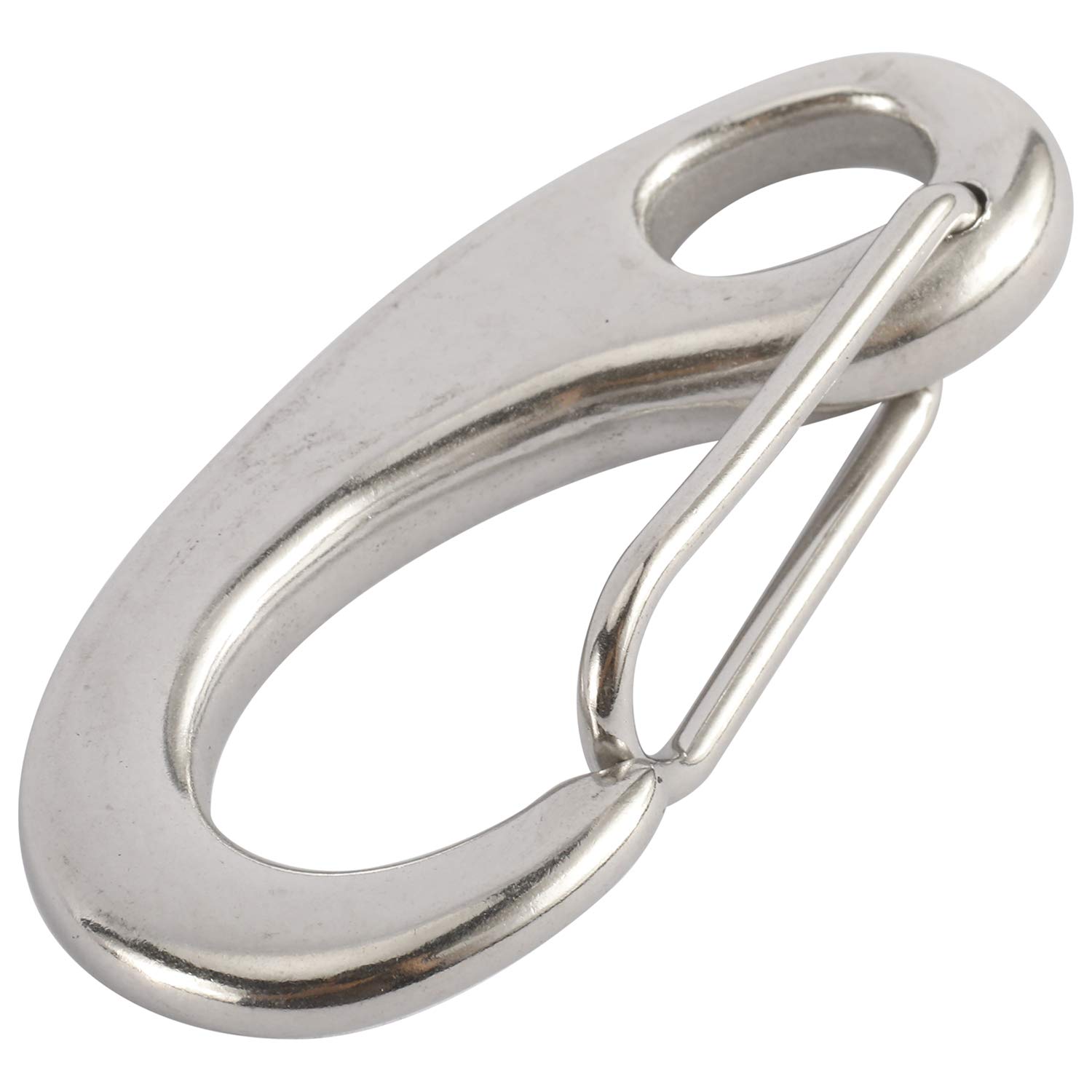10Pack 2" Boat Marine Stainless Steel 316 Gate Spring Clip Snap Hook Clip eBay