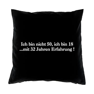 Geschenk Zum 50 Geburtstag Lustige Sprüche Kissensofakissen