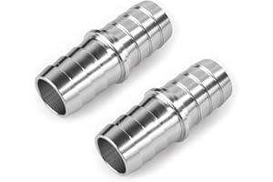 CNRAQR 3/4" Hose Barb Splice Coupler Repair Fitting Aluminum Adapter 2Pcs