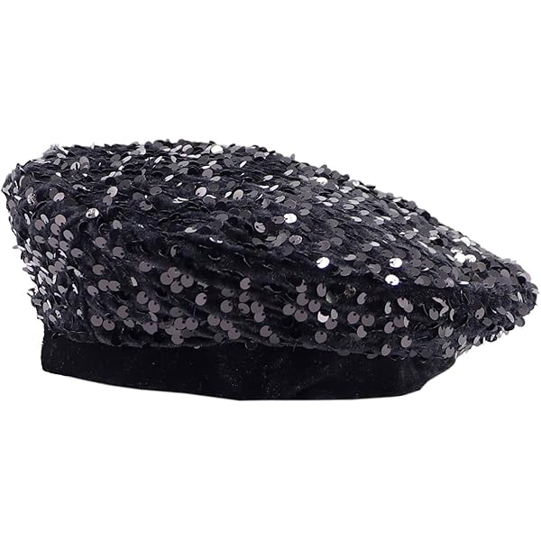 Amazon.com: Ewaycom Women Sparkly Sequin Beret Hat Shining