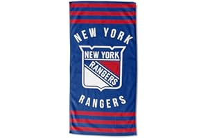 Northwest NHL New York Rangers Beach Towel, 30" x 60", Stripes