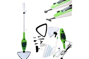 ANSIMIDA 10 In 1 Hot Steam Mop Cleaner Floor Carpet Window Washer Hand Steamer, 3.5m Long Power, for Hardwood/Grout/Tile/Laminate, Handheld Steam Cleaner for Indoor Use