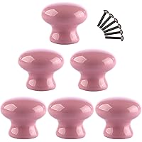 6 Pomelli Per Mobili A Forma Di Cuore - Ceramica Rosa Chiaro, Per Cassetti E Armadi - Foto 4
