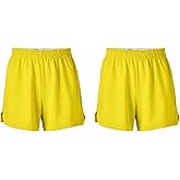 Soffe Girls' Authentic Cheer Shorts – Soft Cotton Blend Gym Shorts for Cheerleading, Dance, Running, Fitness
