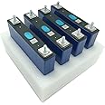 HiXiMi LiFePO4 Cells 3.2V 32Ah Battery Rechargeable Lithium Iron Phosphate,Max.Continuous Discharge/Charge 32A, Support Multiple Series or Parallel DIY Battery Pack with busbars and Nuts
