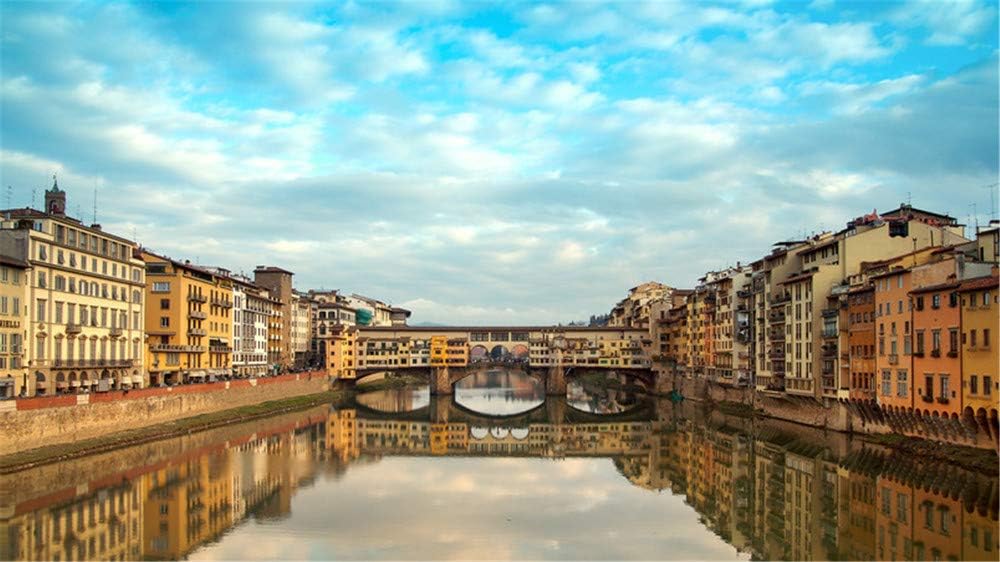 Jigsaw Puzzle 1000 Piece Ponte Vecchio Florence Landscape Classic Puzzle DIY Kit Wooden Toy Unique Gift Home Decor