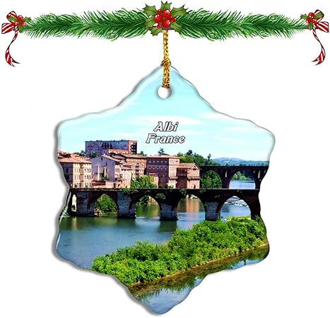 Amazon Com Fcheng France Albi Christmas Ceramic Ornament Tree