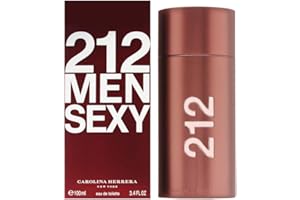 Carolina Herrera 212 Sexy Men Fragrance For Men - Magnetic, Fresh And Seductive - Notes Of Vanilla, Guaiac Wood, Sandalwood, Amber And Musk - Sensual, Amber Fougere Fragrance - Edt Spray - 3.4 Oz