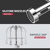 Cobbe Kitchen Tap with Pull Out Spray Single Handle High Arc 360° UK view 5