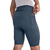 BERGRISAR Men's 4D Padded Bike Shorts Cycling Shorts with Zipper Pocket Biking Bicycle Shorts