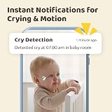 NETVUE Peekababy Smart Baby Monitor 5'' LCD Camera Night Vision 2-Way Talk view 3