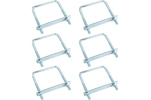 AOKLIT 6 Pcs U Bolts 4 Inch Wide Zinc Plated, Square U Bolt Carbon Steel for Sailboat Trailers, Tube, Industrial Supplies(3/8" x 4" x 5"')