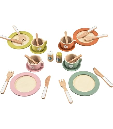 PlayGo 3615 - Set De Petit-déjeuner Pour Deux - Grille-pain Avec Pop-up Et Bouilloire - 20 Pièces